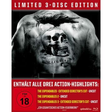 THE EXPENDABLES 1-3-Trilogy (3 Blu-rays-Limited 3 Disc-3 Filme Edition/OVP)