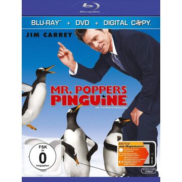MR. POPPERS PINGUINS-Mr. Poppers Pinguine (Blu-ray+DVD+Dig.Copy/OVP)