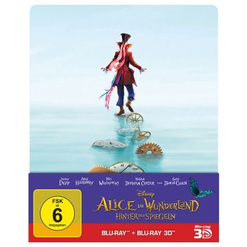 ALICE IM WONDERLAND-Hinter Der Spiegeln-Lim.Edition (BR 3D+2D-Steelbook/OVP)