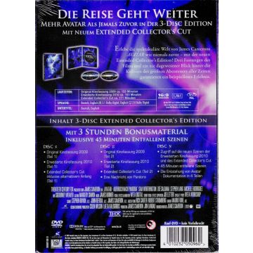 AVATAR-Aufbruch nach Pandora-(Extended 3DVDs Collector's Edition/OVP)