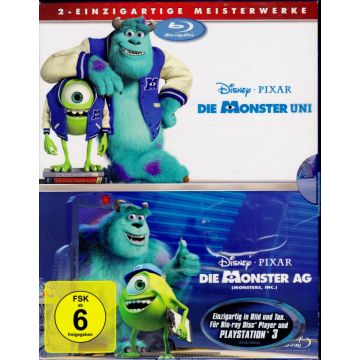 DIE MONSTER UNI + DIE MONSTER AG (2 Blu-ray-2 Filme/OVP)