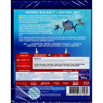 FINDET NEMO 3D (Blu-ray  3D+2D-2 Disc Set/OVP)
