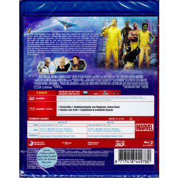 GUARDIANS OF THE GALAXY 3D (Blu-ray 3D+2D-2 Disc Set/OVP)
