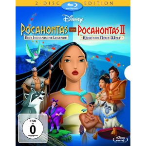 POCAHONTAS-Eine Indianische Legende + POCAHONTAS II-Reise in eine Neue Welt (2 Blu-ray-2 Disc Edition/OVP)