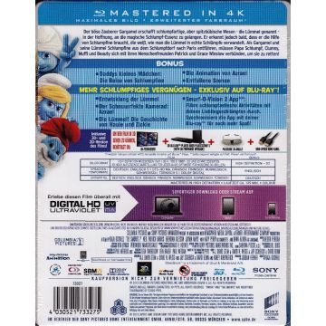 DIE SCHLÜMPFE-2 (BR 3D+2D+Dig.UVHD-Exkl. Steelbook Edition-Mastered in 4K-OVP)