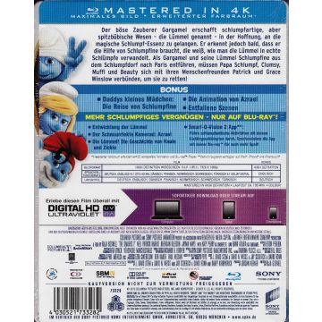 Die Schlümpfe-2 (BR+Dig. UV HD-Exkl. Steelbook-Mastered in 4K-OVP)