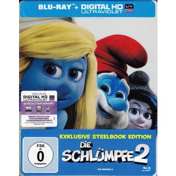Die Schlümpfe-2 (BR+Dig. UV HD-Exkl. Steelbook-Mastered in 4K-OVP)