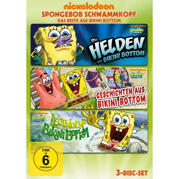 SPONGEBOB SCHWAMMKOPF-Das Beste aus Bikini Bottom (3DVD's-3 Disc Set/OVP)