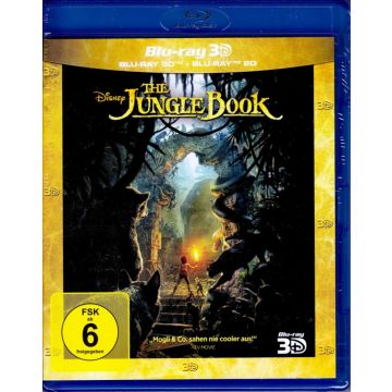 THE JUNGLE BOOK 3D (Blu-ray 3D+2D-2 Discs/OVP/2016)