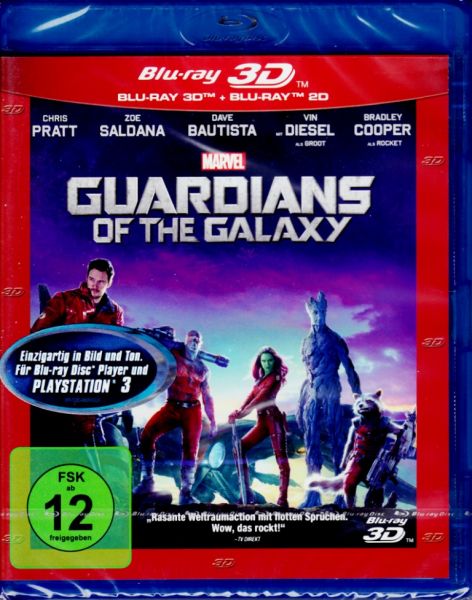 Guardians Of The Galaxy 3d Blu Ray 3d 2d 2 Disc Set Ovp
